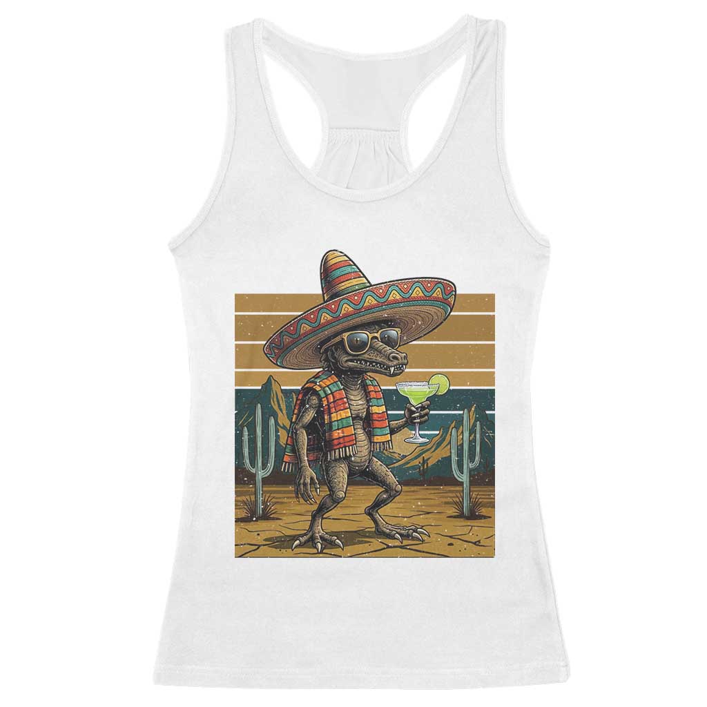 Funny Chupacabra Fiesta Racerback Tank Top Cinco De Mayo Gift TS12 White Print Your Wear