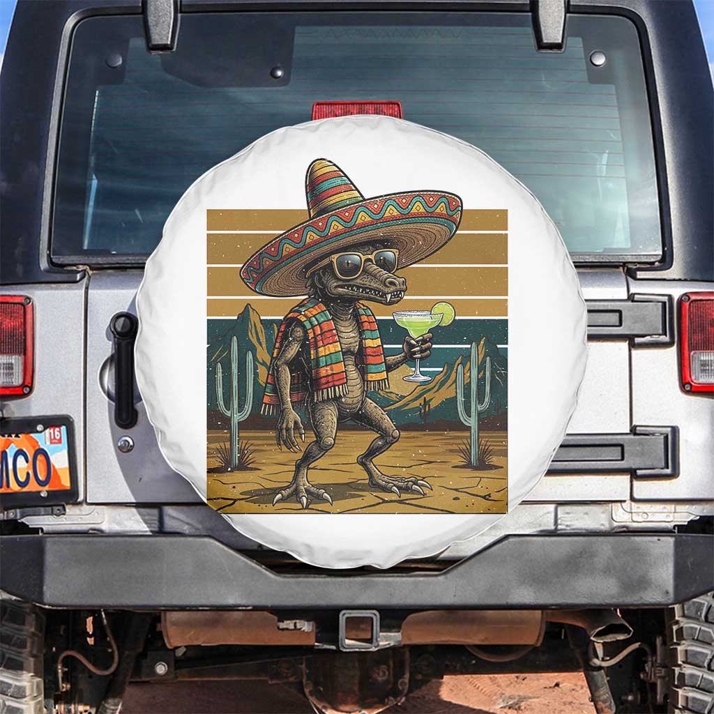 Funny Chupacabra Fiesta Spare Tire Cover Cinco De Mayo Gift TS12 No hole White Print Your Wear