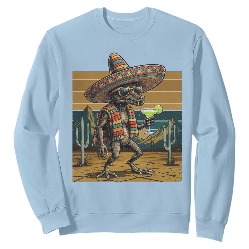 Funny Chupacabra Fiesta Sweatshirt Cinco De Mayo Gift TS12 Light Blue Print Your Wear