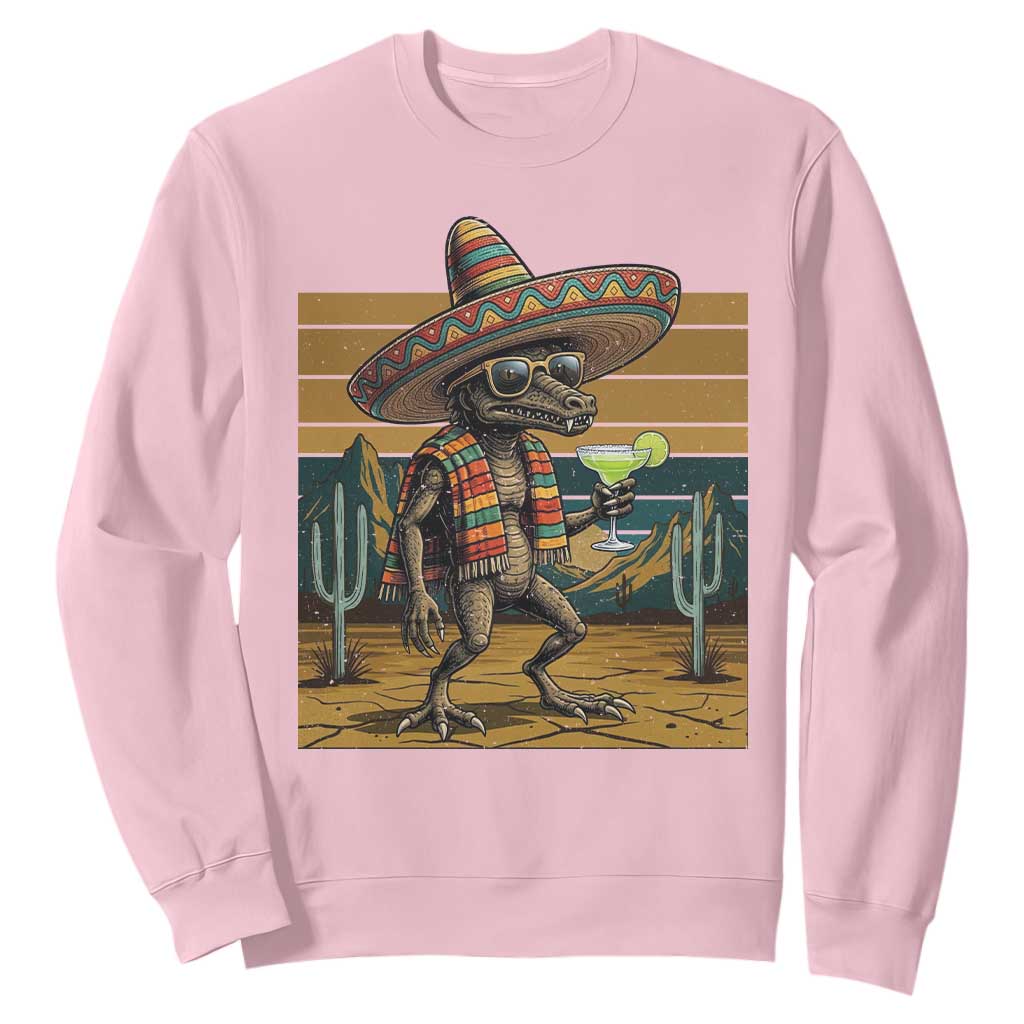 Funny Chupacabra Fiesta Sweatshirt Cinco De Mayo Gift TS12 Light Pink Print Your Wear