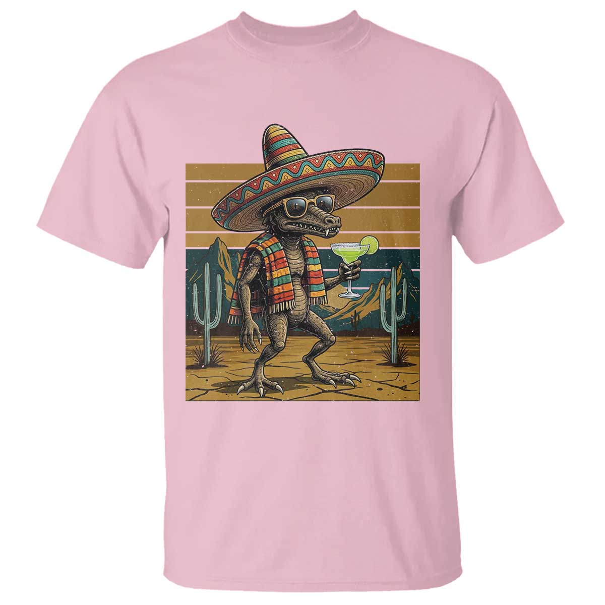 Funny Chupacabra Fiesta T Shirt Cinco De Mayo Gift TS12 Light Pink Print Your Wear