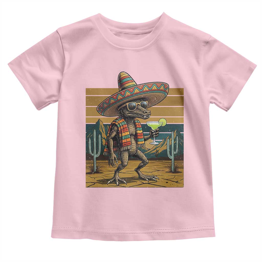 Funny Chupacabra Fiesta Toddler T Shirt Cinco De Mayo Gift TS12 Light Pink Print Your Wear