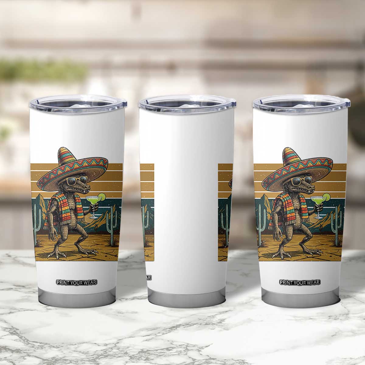 Funny Chupacabra Fiesta Tumbler Cup Cinco De Mayo Gift TS12 Print Your Wear