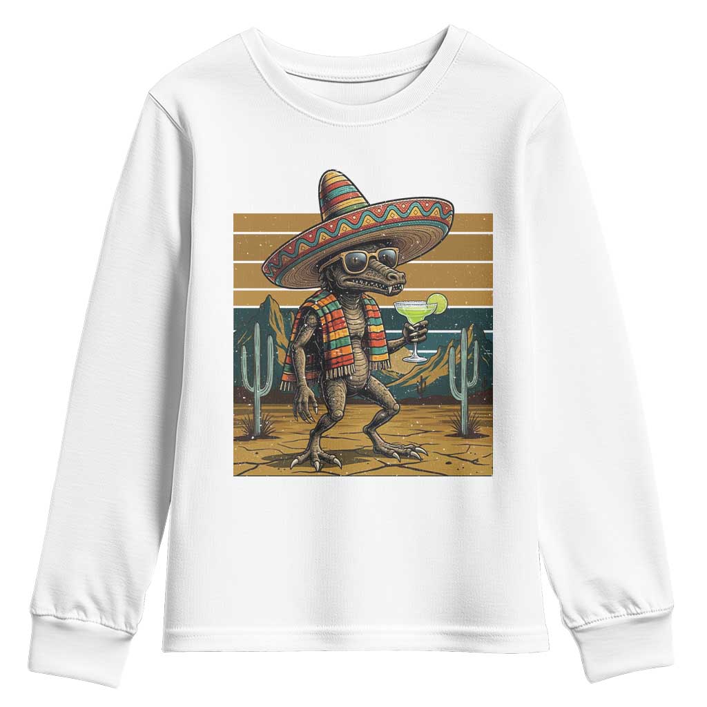 Funny Chupacabra Fiesta Youth Sweatshirt Cinco De Mayo Gift TS12 White Print Your Wear