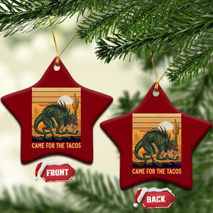 Funny Chupacabra Taco Lover Ceramic Ornament Came For The Tacos TS12 Print Your Wear