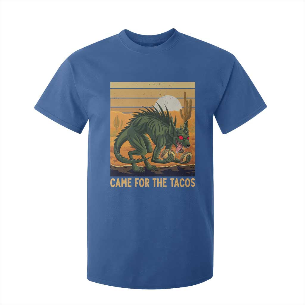 Funny Chupacabra Taco Lover T Shirt For Kid Came For The Tacos TS12 Royal Blue Print Your Wear
