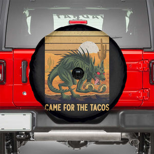 Funny Chupacabra Taco Lover Spare Tire Cover Came For The Tacos TS12 Black Print Your Wear