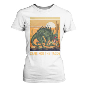Funny Chupacabra Taco Lover T Shirt For Women Came For The Tacos TS12 White Print Your Wear