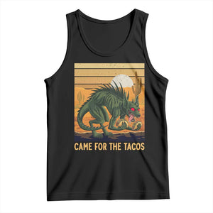 Funny Chupacabra Taco Lover Tank Top Came For The Tacos TS12 Black Print Your Wear