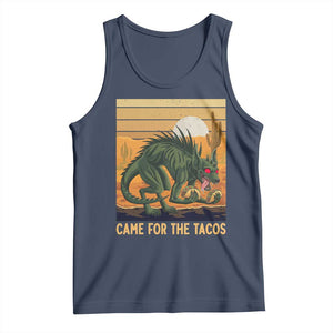 Funny Chupacabra Taco Lover Tank Top Came For The Tacos TS12 Navy Print Your Wear