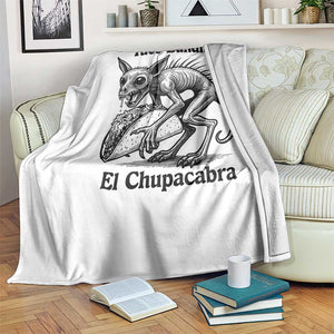 Funny Chupacabra Taco Bandito Throw Blanket Gift For Mexican Food Fan TS12 Print Your Wear