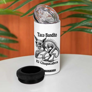 Funny Chupacabra Taco Bandito 4 in 1 Can Cooler Tumbler Gift For Mexican Food Fan TS12 Print Your Wear