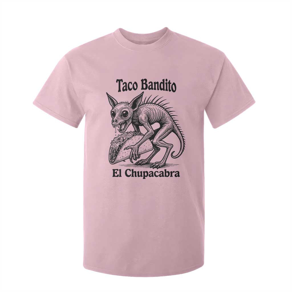 Funny Chupacabra Taco Bandito T Shirt For Kid Gift For Mexican Food Fan TS12 Light Pink Print Your Wear