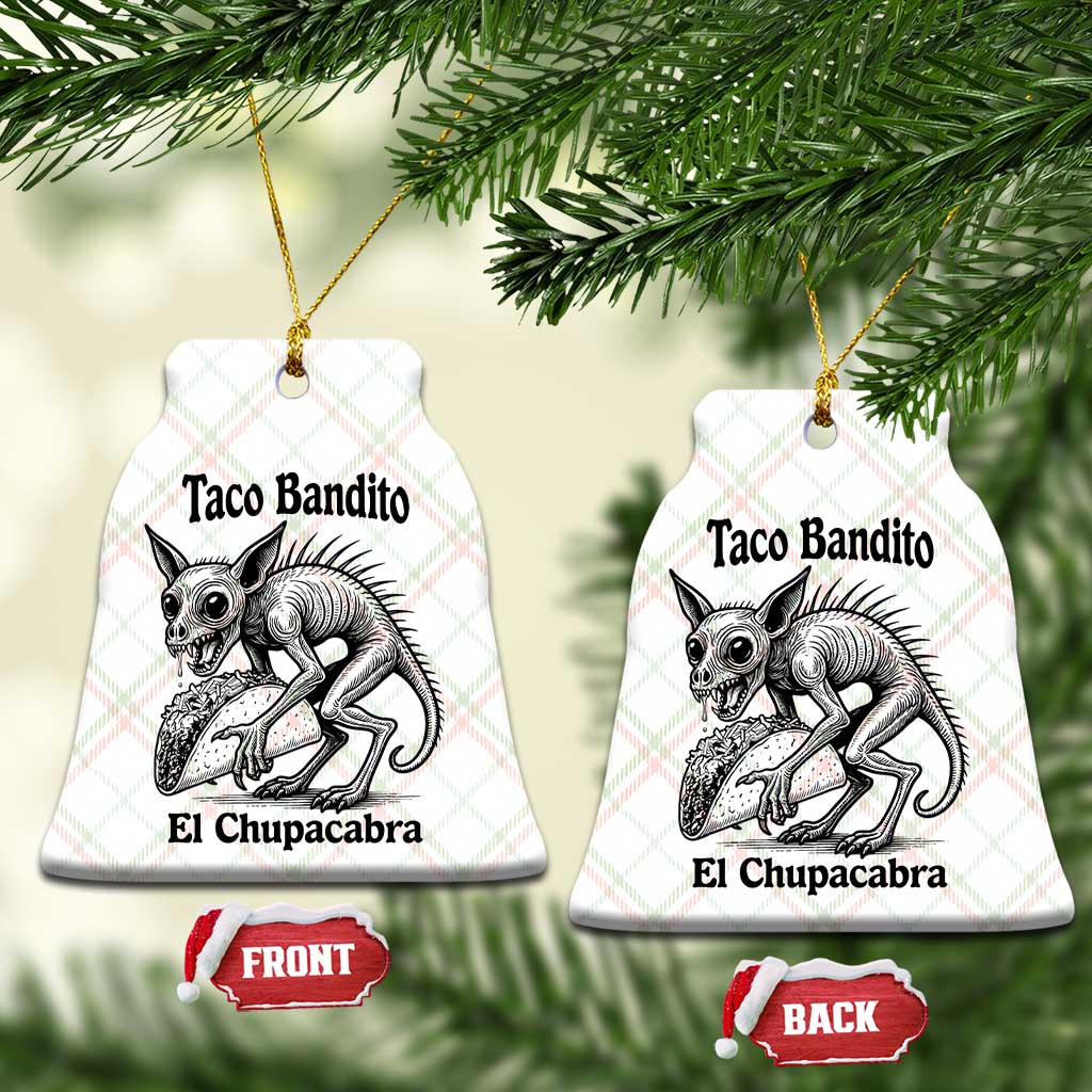 Funny Chupacabra Taco Bandito Ceramic Ornament Gift For Mexican Food Fan TS12 Print Your Wear