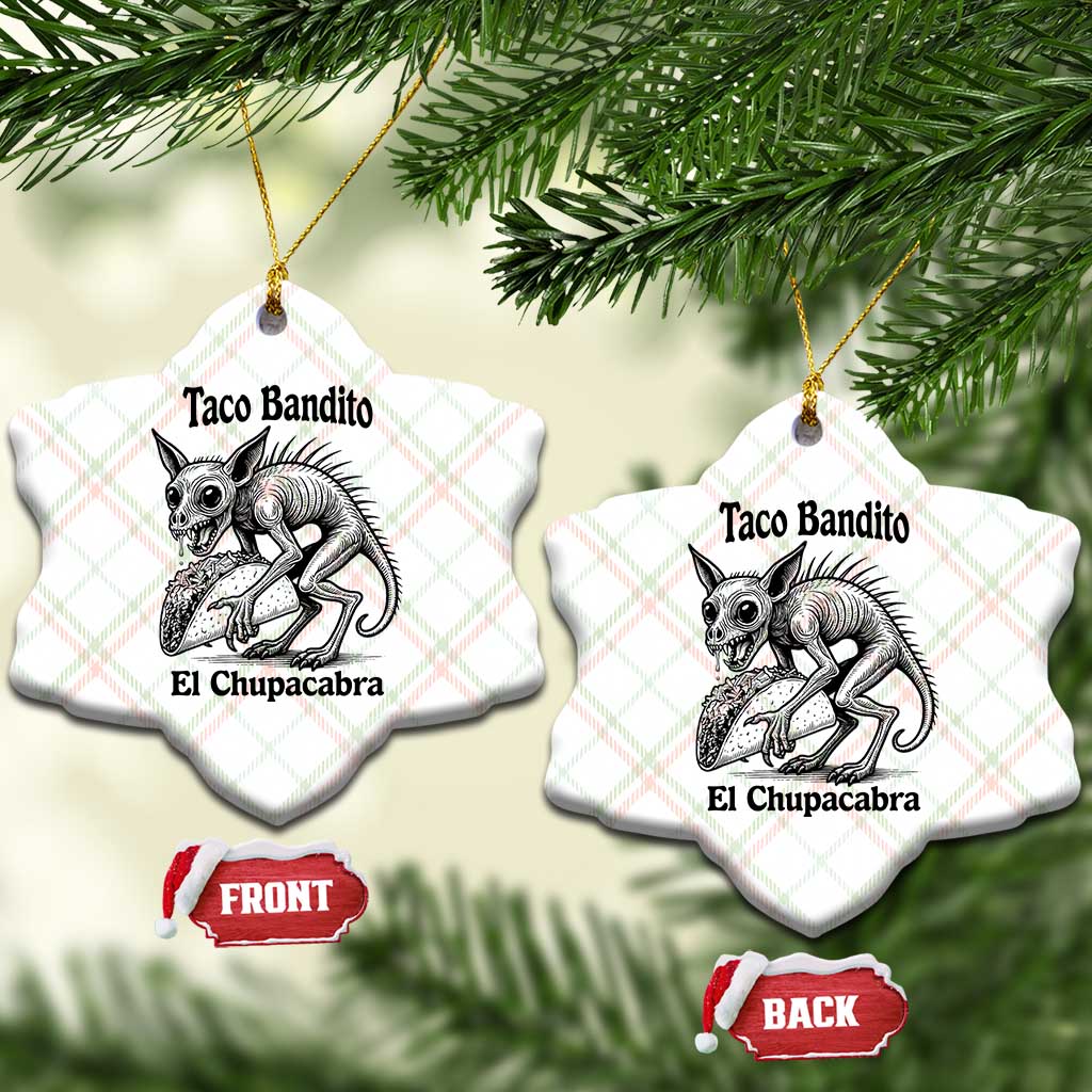 Funny Chupacabra Taco Bandito Ceramic Ornament Gift For Mexican Food Fan TS12 Print Your Wear