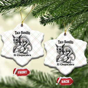 Funny Chupacabra Taco Bandito Ceramic Ornament Gift For Mexican Food Fan TS12 Print Your Wear
