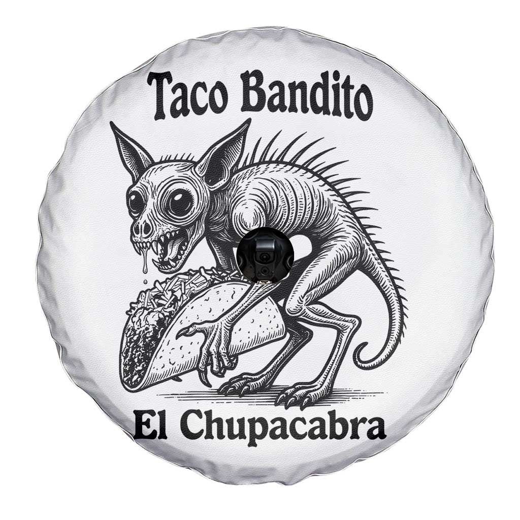 Funny Chupacabra Taco Bandito Spare Tire Cover Gift For Mexican Food Fan TS12 Print Your Wear