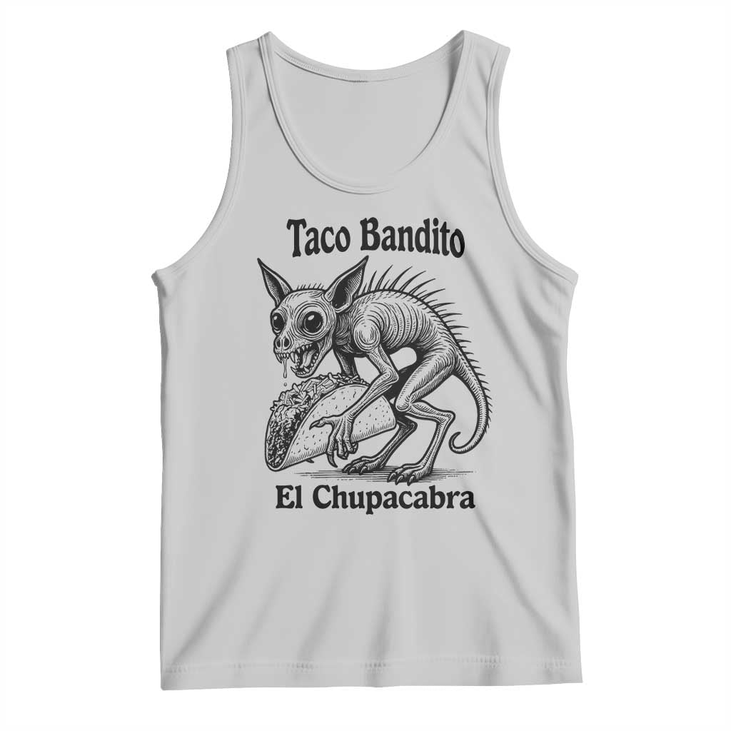 Funny Chupacabra Taco Bandito Tank Top Gift For Mexican Food Fan TS12 Ash Print Your Wear