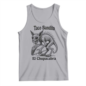 Funny Chupacabra Taco Bandito Tank Top Gift For Mexican Food Fan TS12 Athletic Heather Print Your Wear