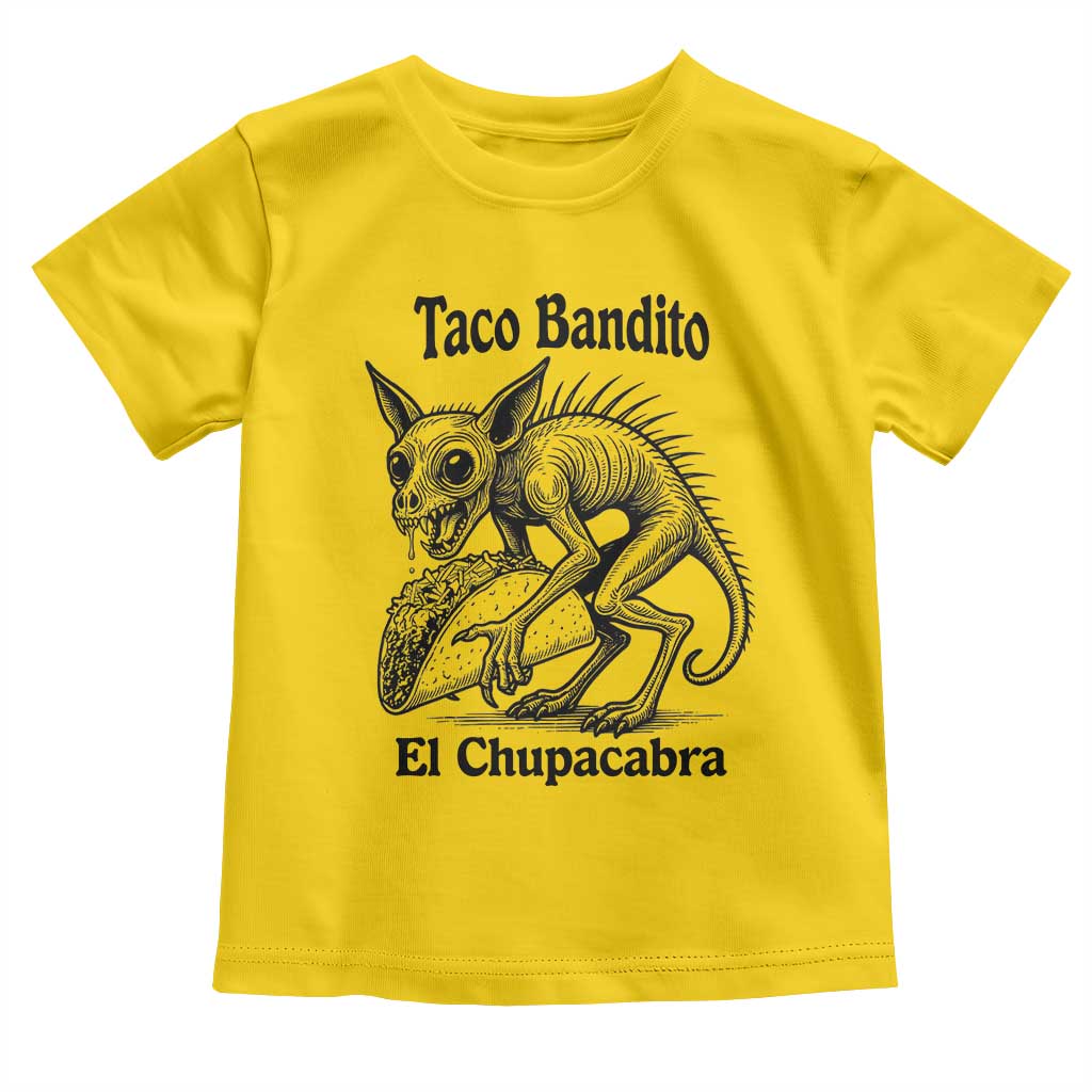 Funny Chupacabra Taco Bandito Toddler T Shirt Gift For Mexican Food Fan TS12 Daisy Print Your Wear