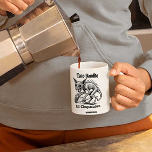 Funny Chupacabra Taco Bandito Coffee Mug Gift For Mexican Food Fan TS12 Print Your Wear