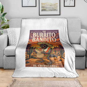 Funny El Chupacabra Burrito Bandito Throw Blanket Cinco De Mayo Gift TS12 Print Your Wear