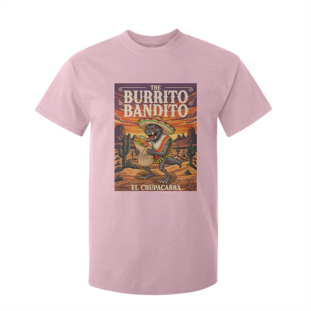 Funny El Chupacabra Burrito Bandito T Shirt For Kid Cinco De Mayo Gift TS12 Light Pink Print Your Wear