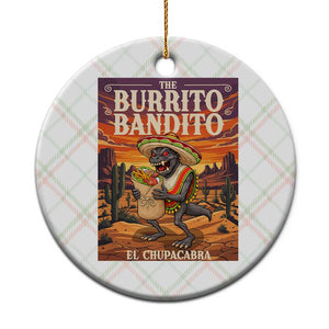 Funny El Chupacabra Burrito Bandito Ceramic Ornament Cinco De Mayo Gift TS12 1pc Christmas Plaid Print Your Wear