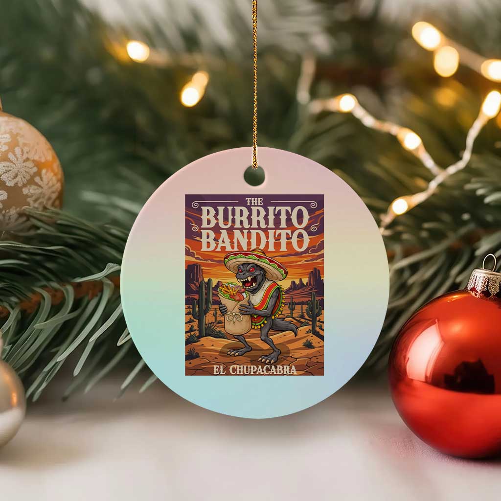 Funny El Chupacabra Burrito Bandito Ceramic Ornament Cinco De Mayo Gift TS12 1pc Pastel Print Your Wear