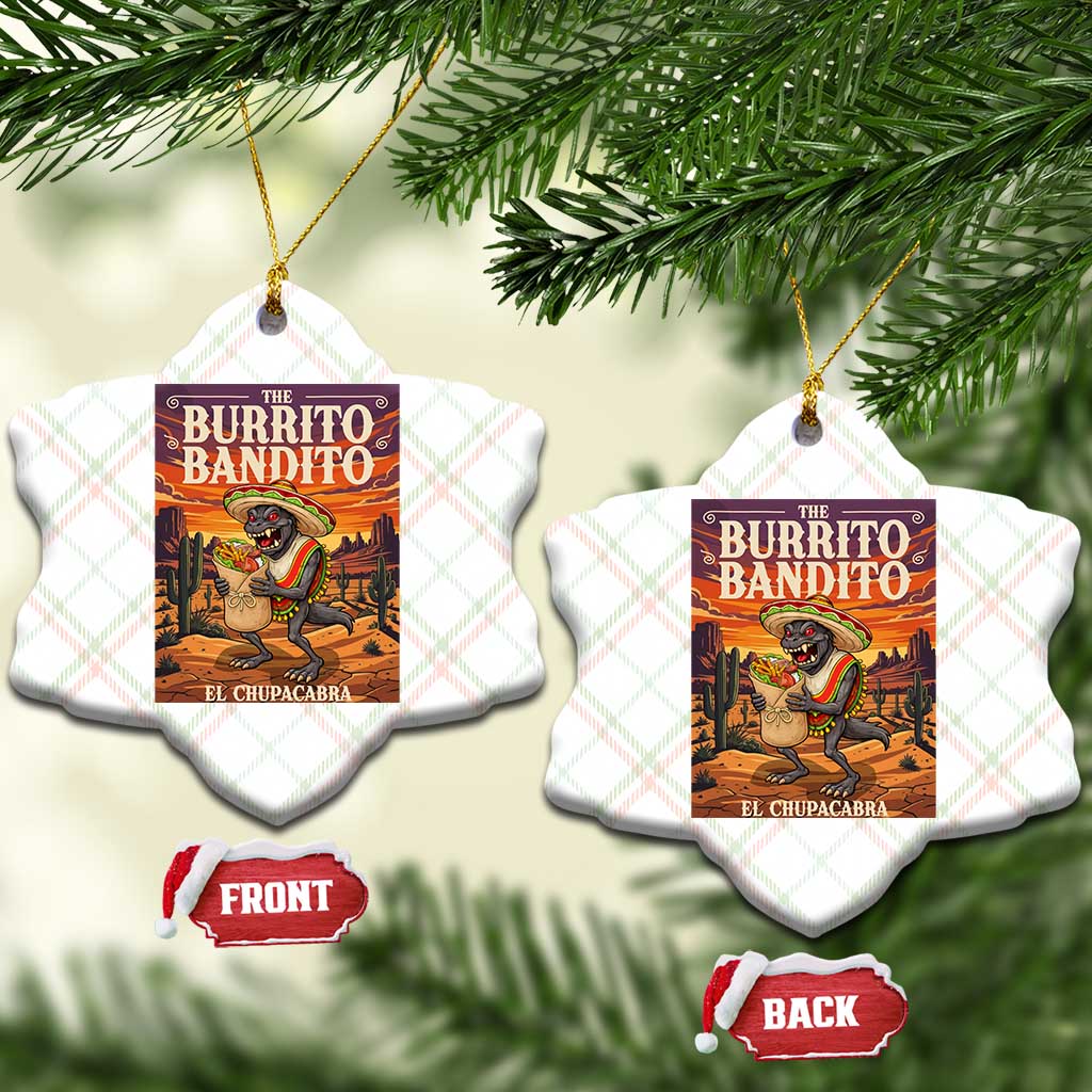 Funny El Chupacabra Burrito Bandito Ceramic Ornament Cinco De Mayo Gift TS12 Print Your Wear