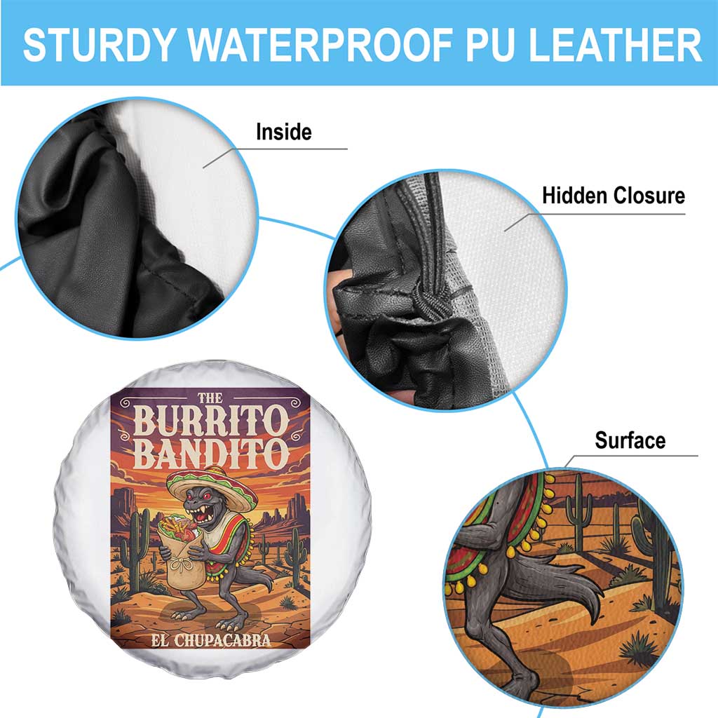 Funny El Chupacabra Burrito Bandito Spare Tire Cover Cinco De Mayo Gift TS12 Print Your Wear