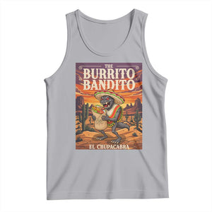 Funny El Chupacabra Burrito Bandito Tank Top Cinco De Mayo Gift TS12 Athletic Heather Print Your Wear