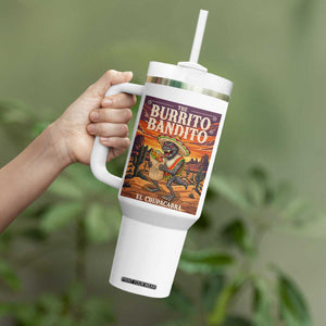 Funny El Chupacabra Burrito Bandito Tumbler With Handle Cinco De Mayo Gift TS12 Print Your Wear