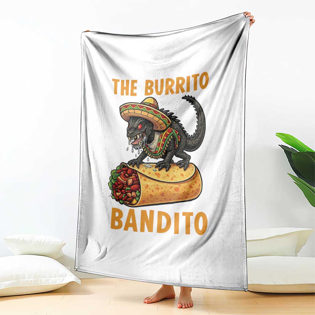 Funny Cinco De Mayo Chupacabra Throw Blanket The Burrito Bandito TS12 Print Your Wear