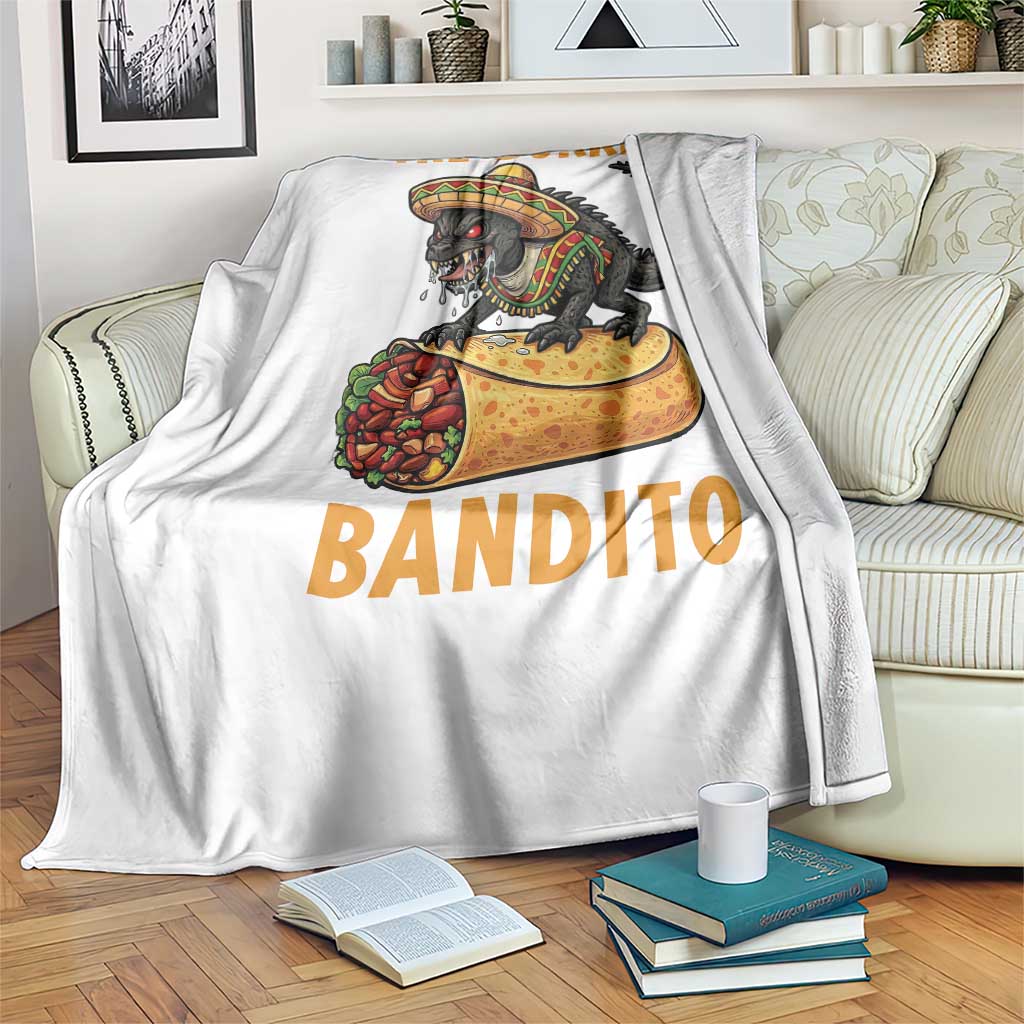 Funny Cinco De Mayo Chupacabra Throw Blanket The Burrito Bandito TS12 Print Your Wear