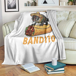 Funny Cinco De Mayo Chupacabra Throw Blanket The Burrito Bandito TS12 Print Your Wear