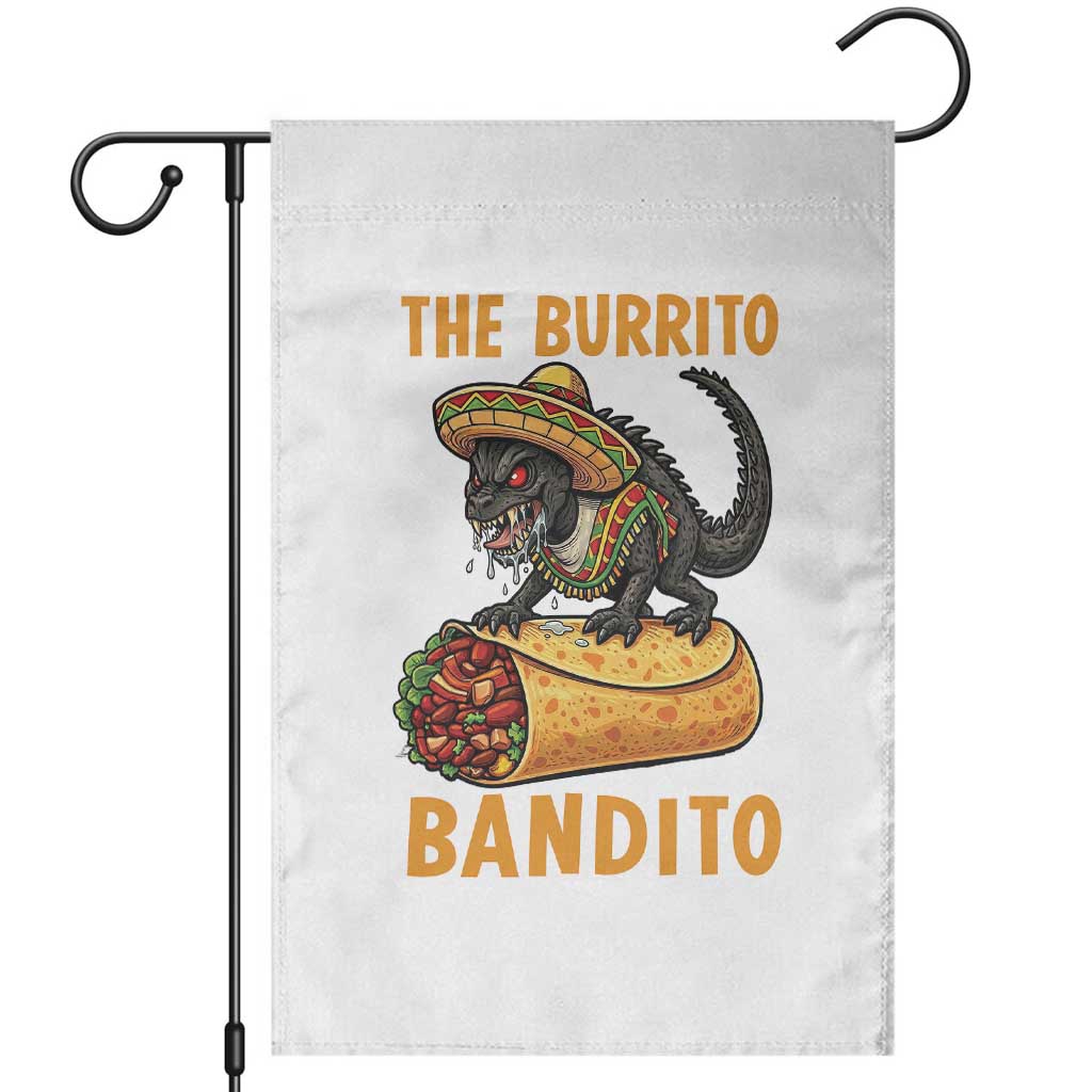 Funny Cinco De Mayo Chupacabra Garden Flag The Burrito Bandito TS12 White Print Your Wear