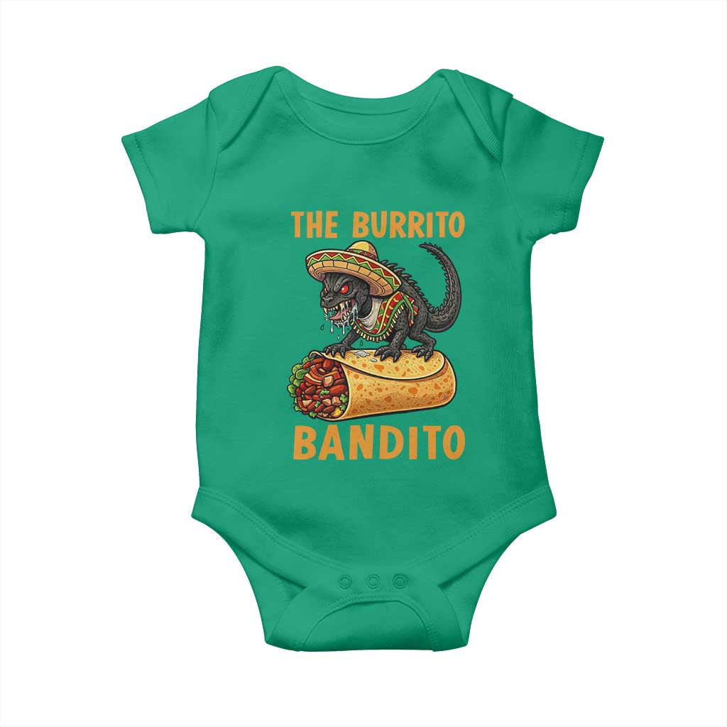 Funny Cinco De Mayo Chupacabra Baby Onesie The Burrito Bandito TS12 Irish Green Print Your Wear