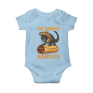 Funny Cinco De Mayo Chupacabra Baby Onesie The Burrito Bandito TS12 Light Blue Print Your Wear
