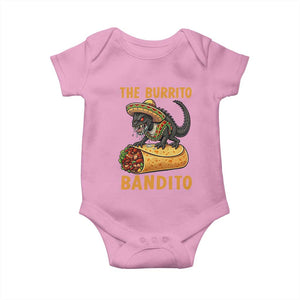 Funny Cinco De Mayo Chupacabra Baby Onesie The Burrito Bandito TS12 Light Pink Print Your Wear