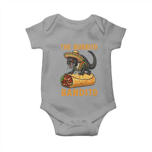 Funny Cinco De Mayo Chupacabra Baby Onesie The Burrito Bandito TS12 Sport Gray Print Your Wear