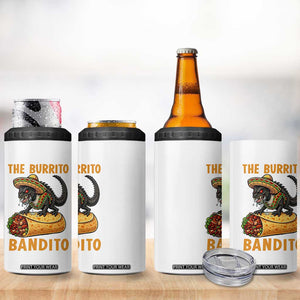 Funny Cinco De Mayo Chupacabra 4 in 1 Can Cooler Tumbler The Burrito Bandito TS12 Print Your Wear