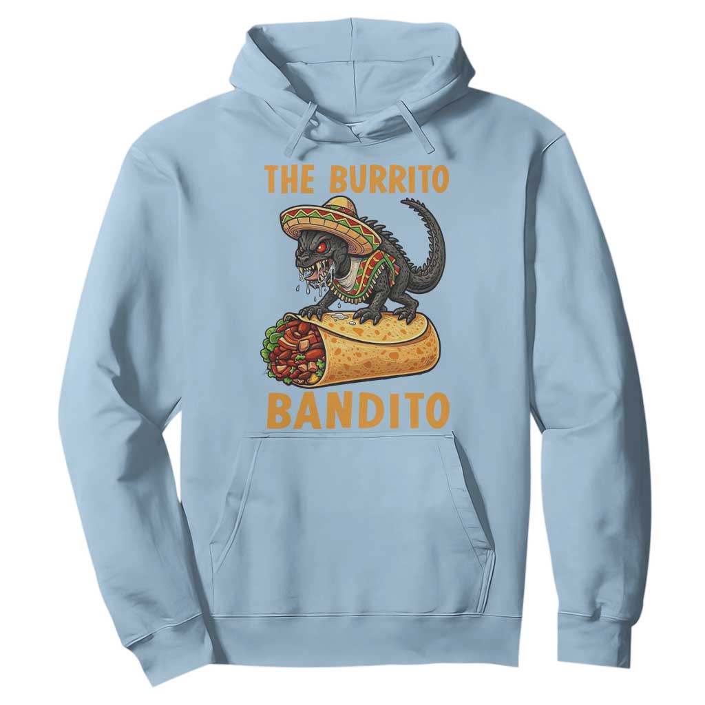 Funny Cinco De Mayo Chupacabra Hoodie The Burrito Bandito TS12 Light Blue Print Your Wear
