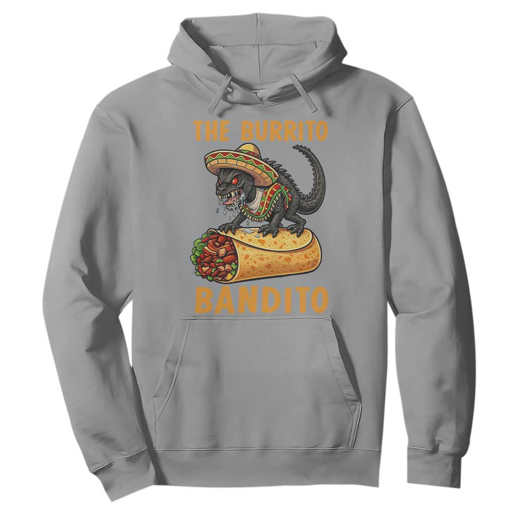 Funny Cinco De Mayo Chupacabra Hoodie The Burrito Bandito TS12 Sport Gray Print Your Wear