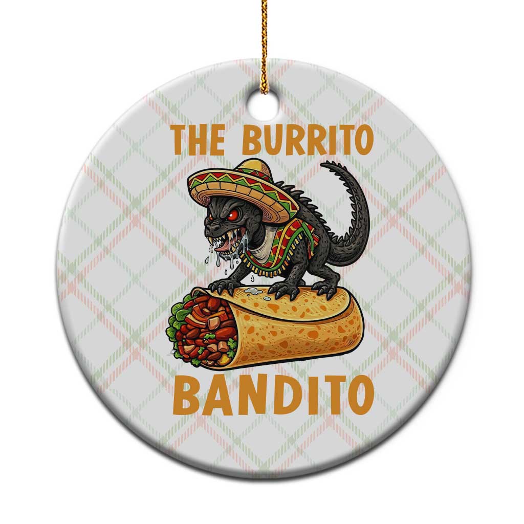 Funny Cinco De Mayo Chupacabra Ceramic Ornament The Burrito Bandito TS12 1pc Christmas Plaid Print Your Wear