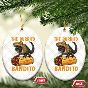 Funny Cinco De Mayo Chupacabra Ceramic Ornament The Burrito Bandito TS12 Print Your Wear