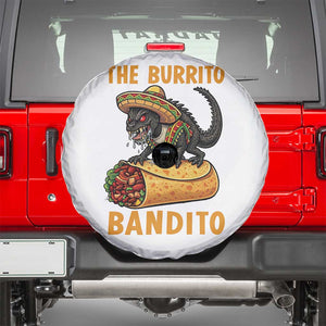 Funny Cinco De Mayo Chupacabra Spare Tire Cover The Burrito Bandito TS12 White Print Your Wear