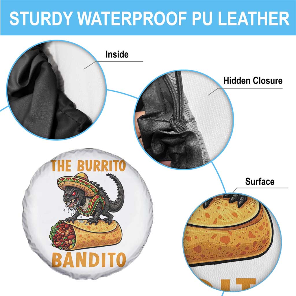 Funny Cinco De Mayo Chupacabra Spare Tire Cover The Burrito Bandito TS12 Print Your Wear