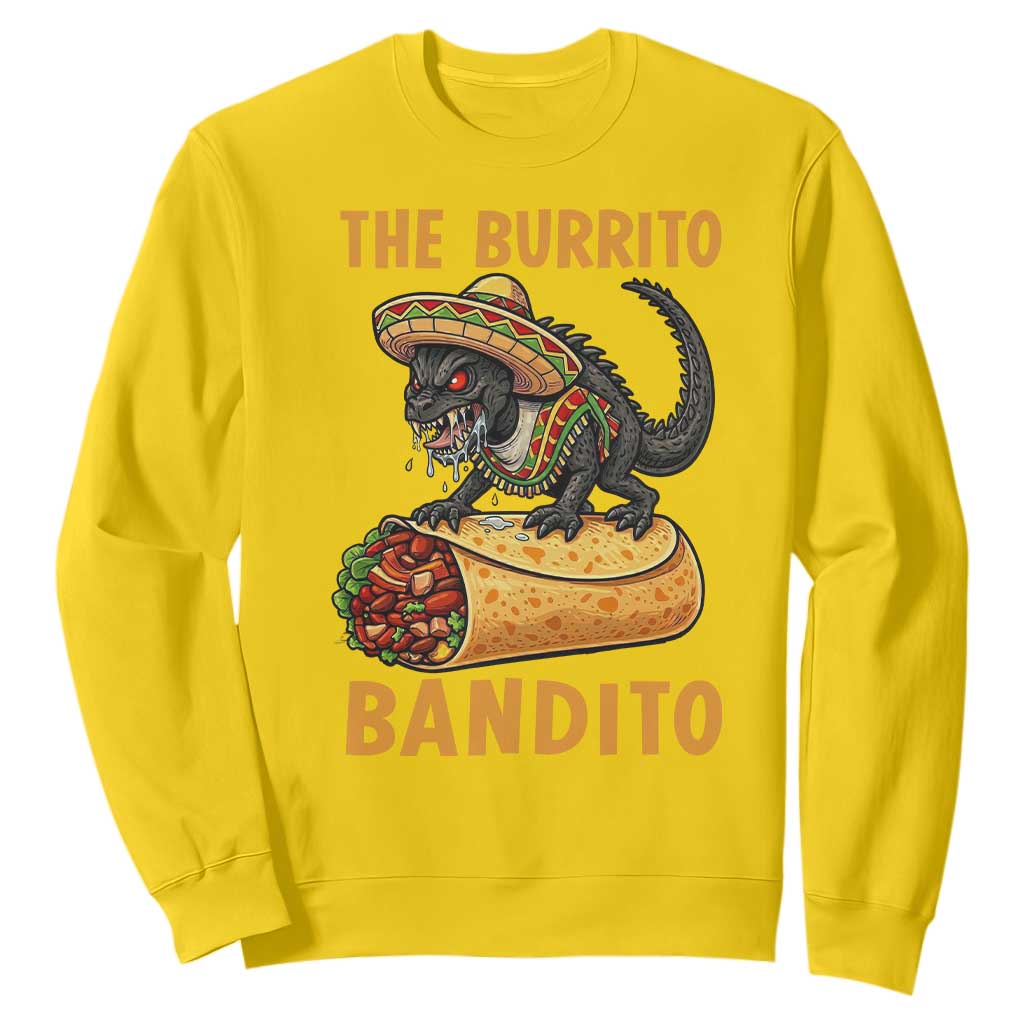 Funny Cinco De Mayo Chupacabra Sweatshirt The Burrito Bandito TS12 Daisy Print Your Wear