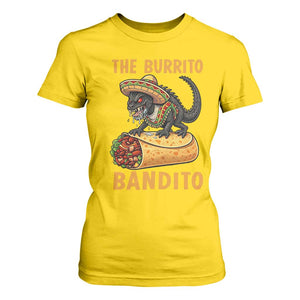 Funny Cinco De Mayo Chupacabra T Shirt For Women The Burrito Bandito TS12 Daisy Print Your Wear